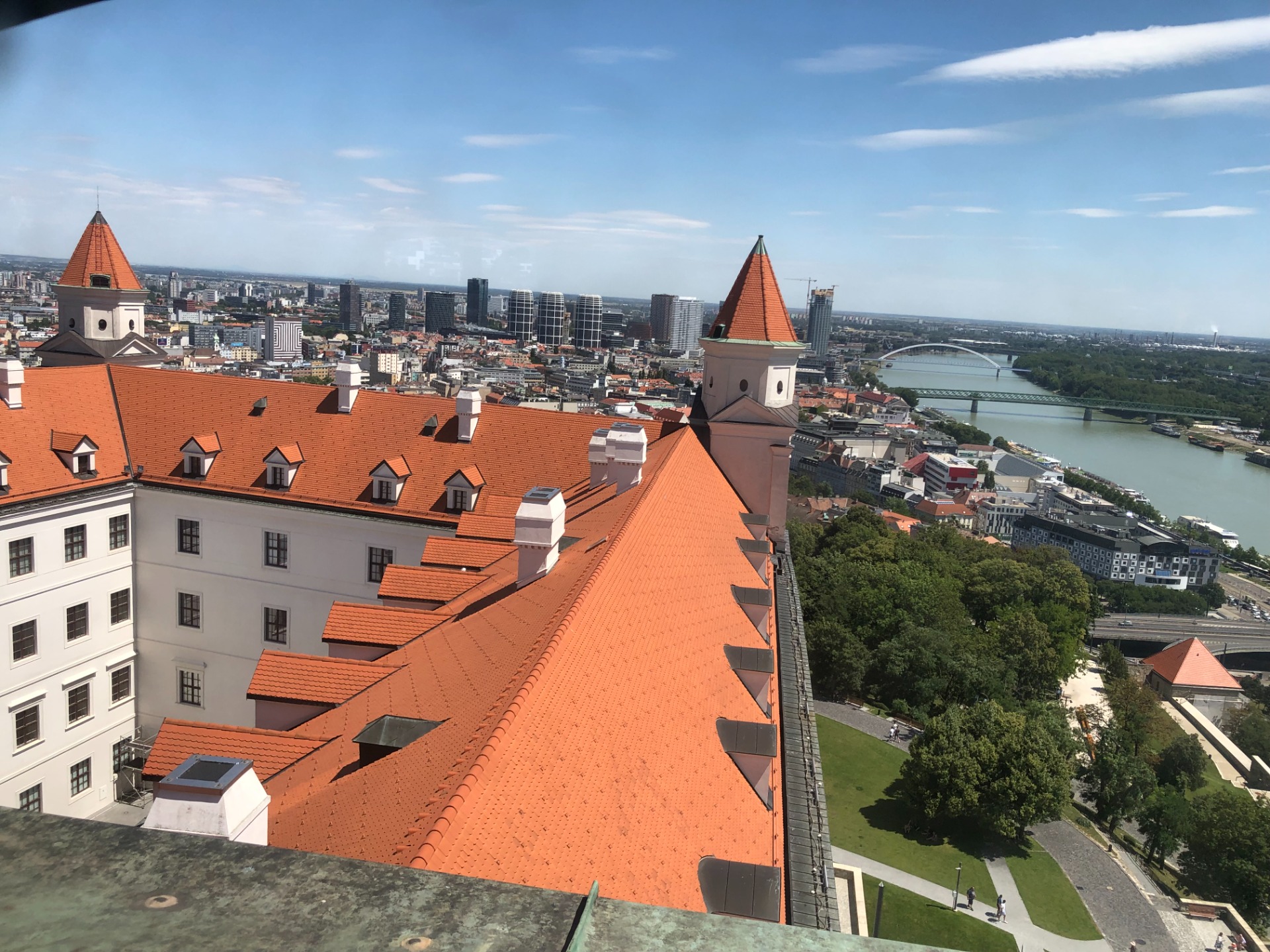 Rooftop view from Bratislava Castle